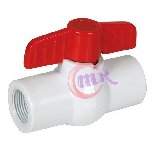 White Threaded Plastic Ball Valve, Size: Standard