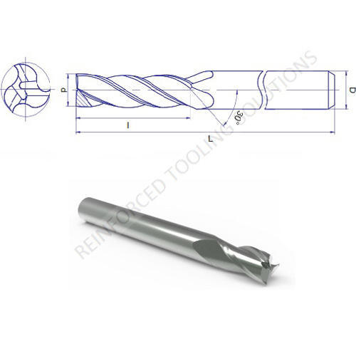 Three Flute End Mill