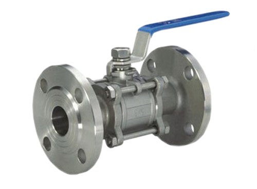 Stainless Steel Three Piece Ball Valve Flange End