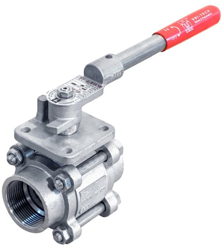 Uni-Tech Three Piece Design Screw End Ball Valve, Size: 15mm To 50mm, UTBV3S1