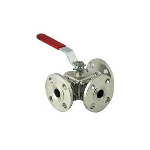 Rubber Three Way & Four Way Ball Valve 150 Class Flanged End