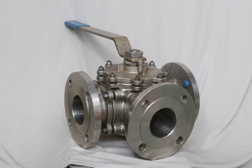 Stainless Steel Three Way Ball Valve, Size: 15 Mm To 250 Mm