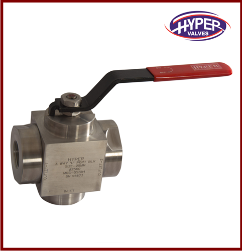 SS304 And Duplex Three Way Ball Valve, Size: 15 Mm To 50 Mm
