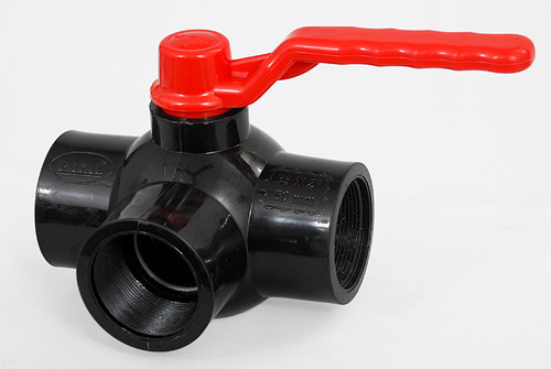 Payal Plastic PVC Three Way Ball Valve, Size: 1 To 2.5, 32 Mm To 75mm