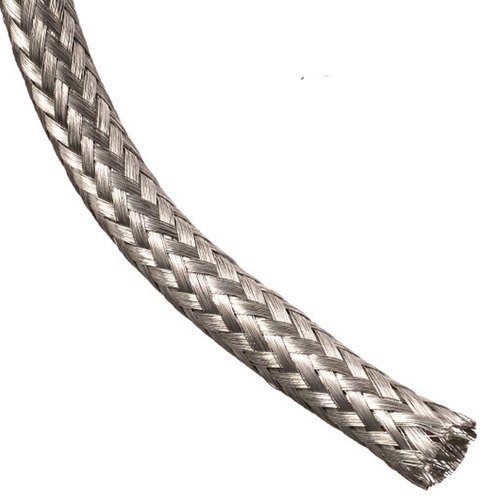 Grey 0.51mm to 3mm Tinned Copper Braid Rope