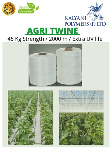 Natural Polyolefin Tomato Capsicum Agri Twine, Packaging Type: Spools