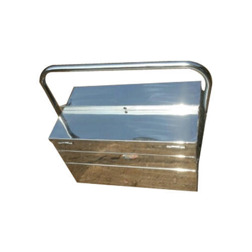 Foldable Stainless Steel Tool Box, Box Capacity: Up to 5 kg, Size: 430 x 200 x 200 mm