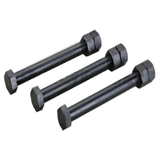 Carbon Steel Hex Tower Crane Mast Nut Bolt, Size: M30 x 420 mm