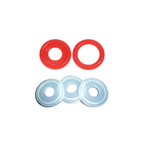 Rubber Black, Blue & White Tri Clover Gaskets, For Industrial, Thickness: 5 mm