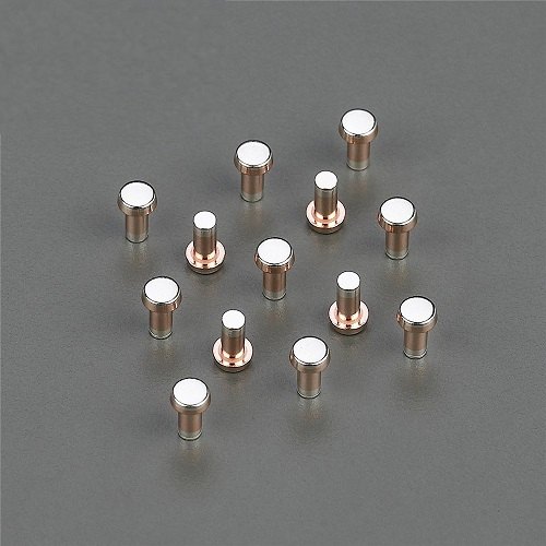 Flat, Sphercial Or Round Silver-copper-silver Trimetal Rivet