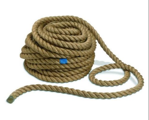 Yellow NATURAL Rope 110 Ft, For SPORTS, Thickness: 30
