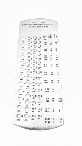 TTM Stainless Steel Twist Drill Screw Tap Gauge