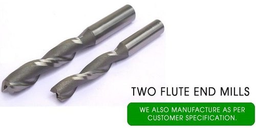 M-35 HSS Two Flute End Mills, For Industrial, 8mm