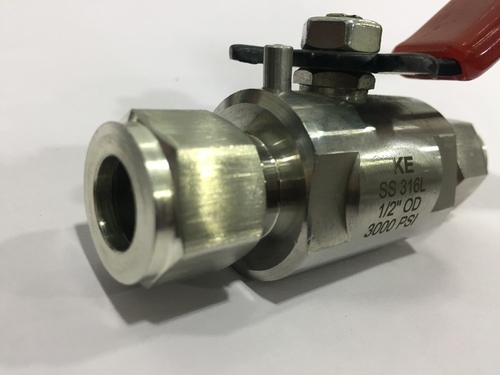 Stainless Steel Double Ferrule Ends Two Way Ball Valves