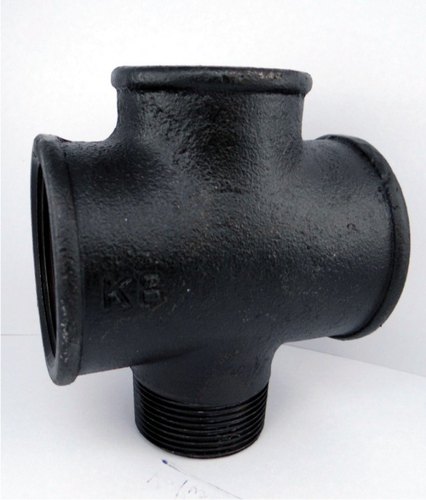 Malleable Cast Iron Male Female cross, For Plumbing Pipe, Size: 3 Inch