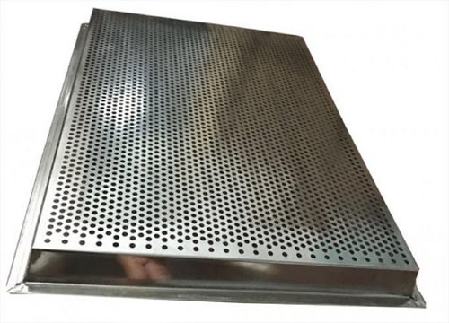 Stainless Steel Rectangular SS 316 Perforated Tray, For Industrial, Sheet Thickness: 2mm