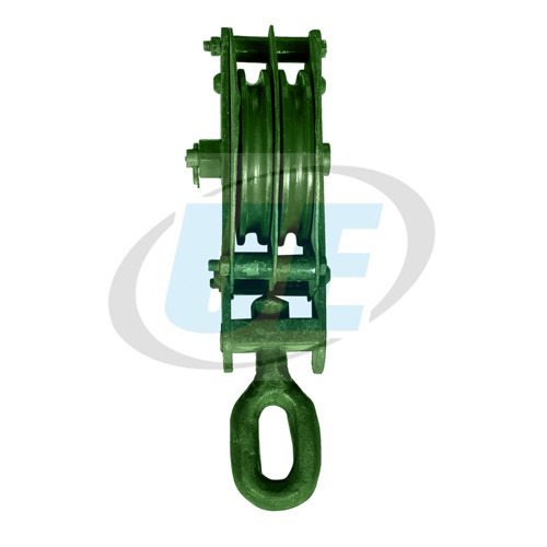Electric Double Sheave Wire Rope Pulley Block, Capacity: 1 ton