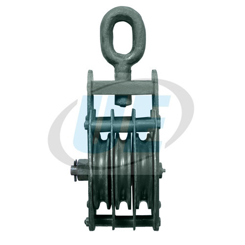 Triple Sheave Wire Rope Pulley Block, Size/Capacity: 12 Kg, Capacity: 5 ton