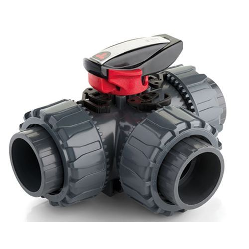 UPVC 3-Way Plastic Ball Valve