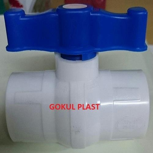 Gokul Manual UPVC Solid Ball Valves, 1