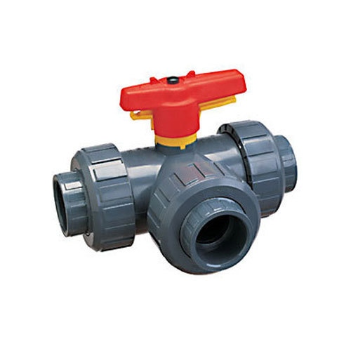 UPVC Three Way Ball Valves, Model Name/Number: 4MUPVCBLV3Way