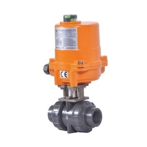 Red UPVC Electrical Operated Ball Valve, Model Name/Number: 4MPVC, Size: 200mm