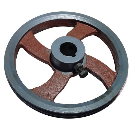 6mm Cast Iron V Belt Pulley Wheel, For Double Beam Crane, Number Of Grooves: 1