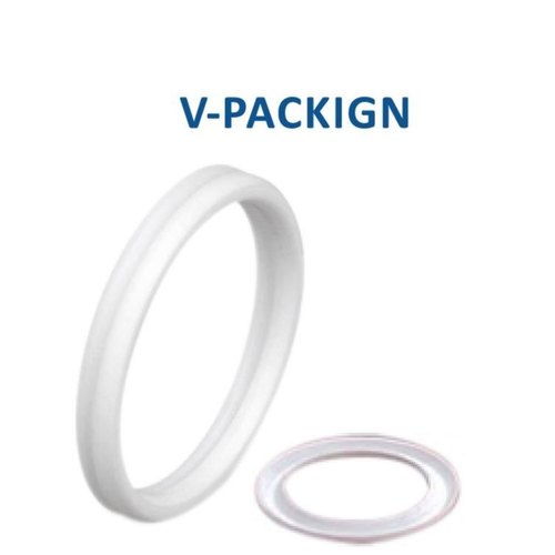 PTFE V Pouch Packaging Seal Ring, Round