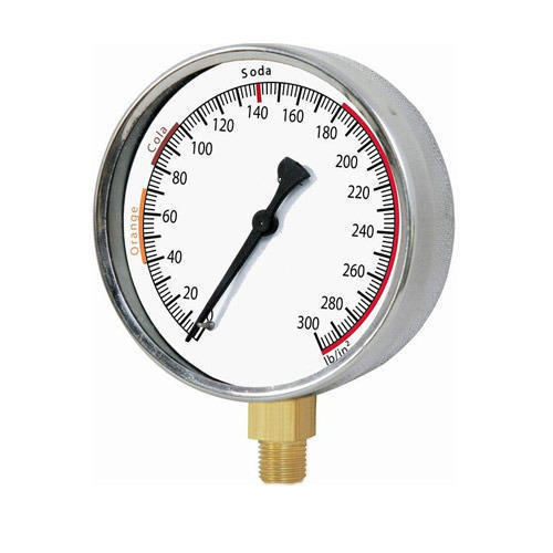 4 inch / 100 mm Vacuum Pressure Gauge, 0 to 760 mmhg