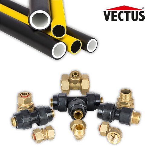 Vectus Composite Pipes Fittings, For Gas, Hot n Cold Water