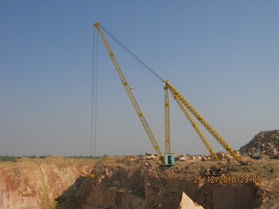 Granite Derrick Crane, Capacity: 20-25 Ton And >25 Ton