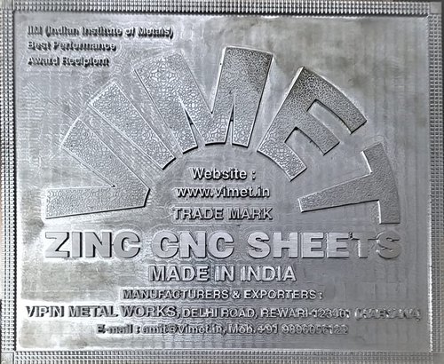 Zinc CNC Plate/Sheet