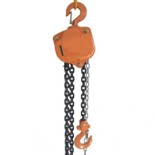 Mild Steel Vital Chain Block, For Industrial, Capacity: 2 Ton