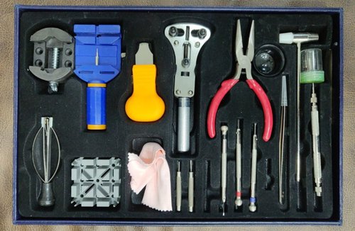 Mild Steel Watch Repair Tool Kit, Packaging: Case