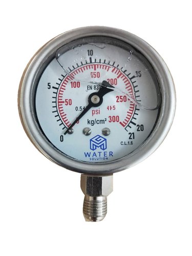 4 inch / 100 mm Water Pressure Gauges, 0 to 15 bar