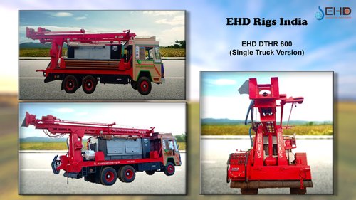 For Borewell Semi-Automatic EHD DTHR 600 - Single Truck Version, Capacity: 150-500 Feet