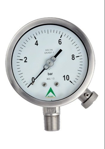 Analog Mild Steel Weatherproof Pressure Gauge