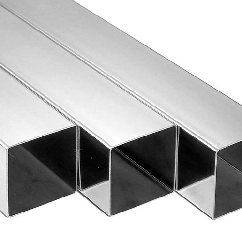 ASPL 9 Meter Stainless Steel Silver Welded Square Tube, Size: 1/2 & 2 Inch