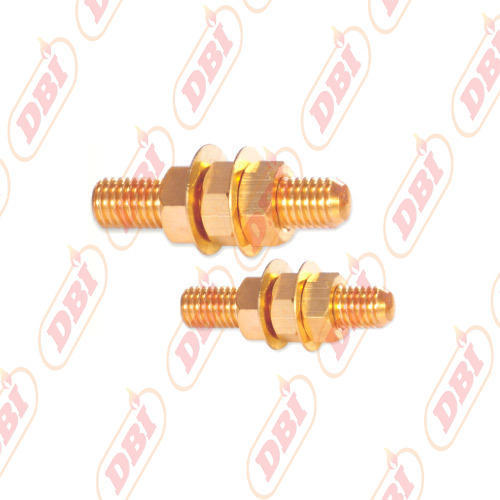 Brass Straight Welding Stud & Nut