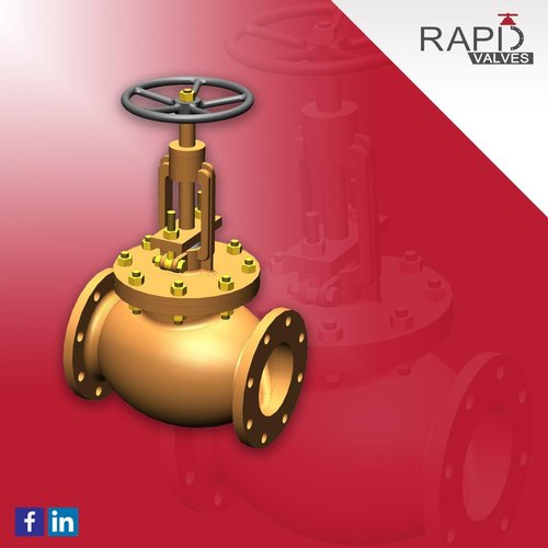 Rappid Bonneted Type Flanged End Cast Steel Globe Valve, Size: Upto 20 Inch