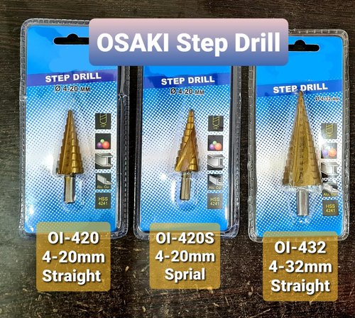 OSAKI Step Drill - Industrial Quality, Drill Depth: 4, Drill Diameter: 32mm