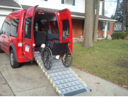 Red Wheel Chair Ramp for Van, Size/capacity: 800 Kgs