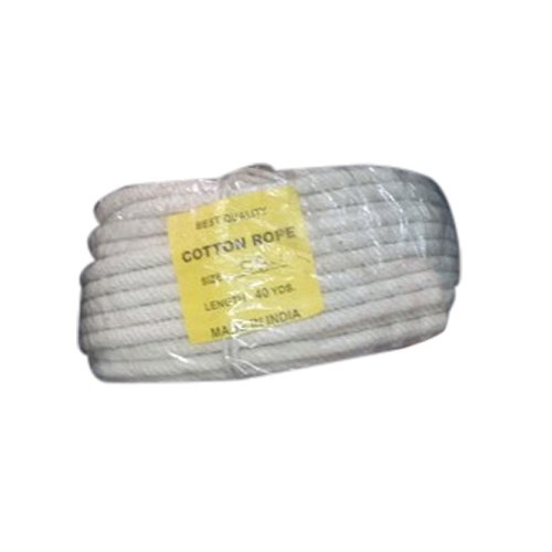 Double White Knitted Cotton Rope, Diameter: 10-15 mm