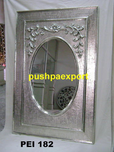 White Metal Carved Frame