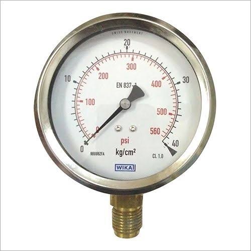 2.5 inch / 63 mm WIKA Differential Cryogenic Pressure Gauge, 0 to 5 bar(0 to 540 psi)