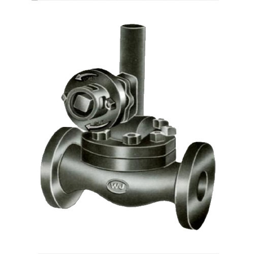 Wall Mounted WJ Cast Carbon Steel Parallel Slide Blow Off Valve
