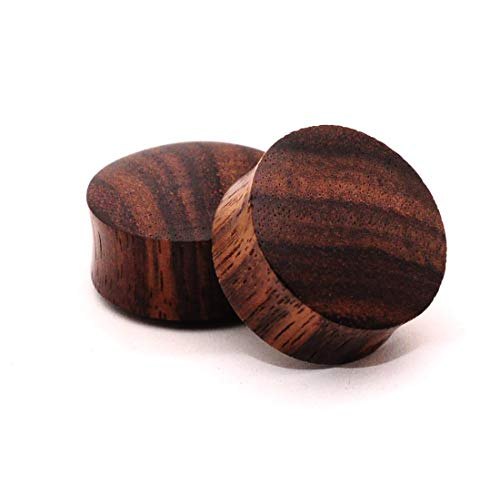 7 Inch Brown Wooden Plug