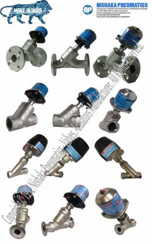 NISHAKA PNEUMATICS 45degree Y Type Control Valve / Angle Valve