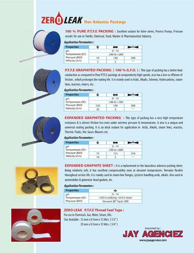 Zero Leak Non Asbestos Gland Packing